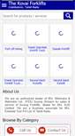 Mobile Screenshot of kovaiforklift.com